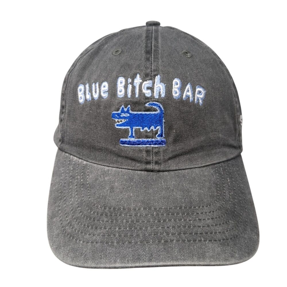 Blue B***h Bar Sint Maarten Strapback Hat Gray One Size Fahrenheit